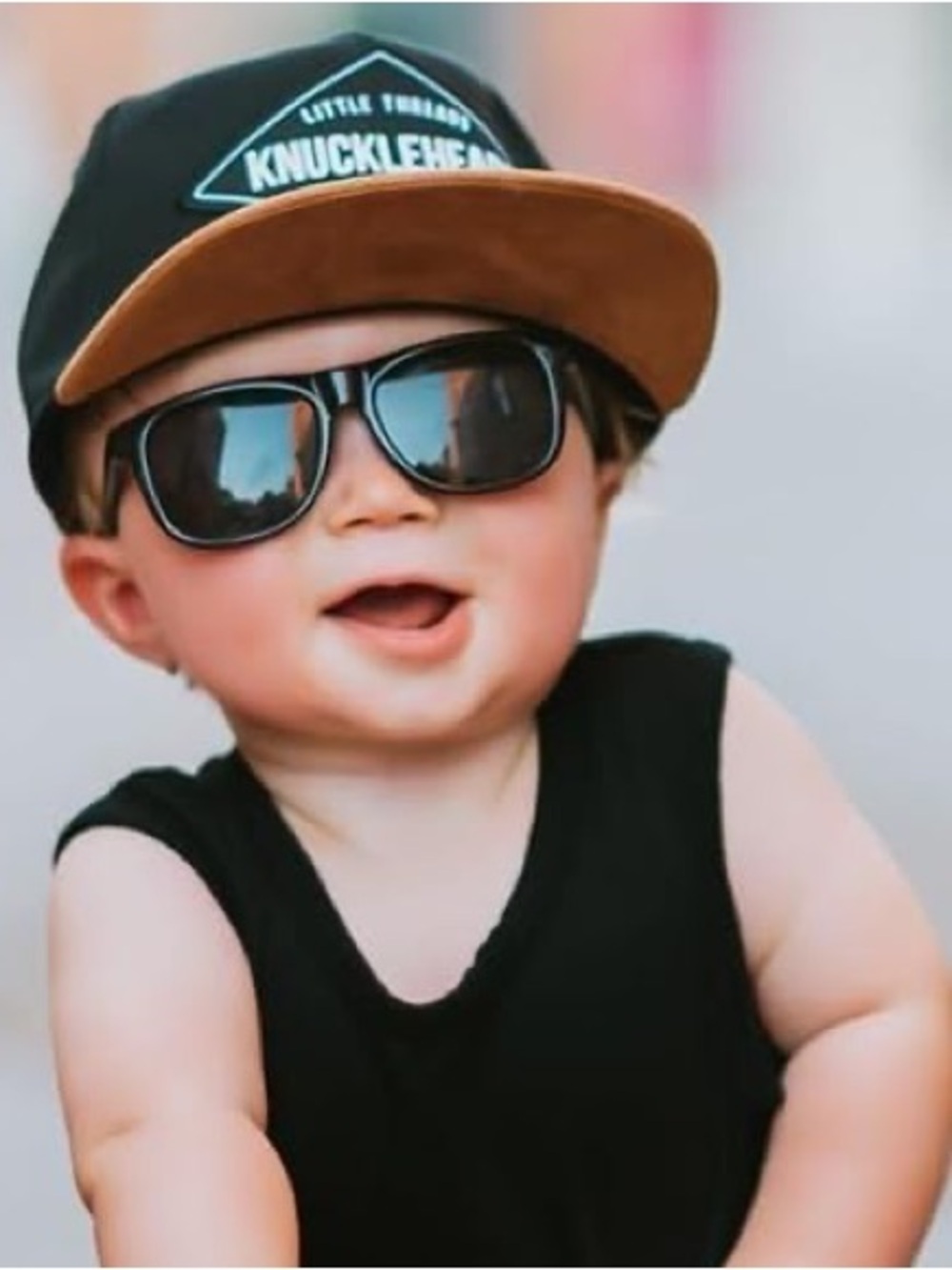 NWOT Knucklehead Kids Black & Brown Snapback Hat